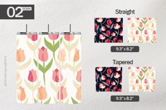 Tulips Flower Tumbler Wrap| Tumbler Sublimation Wrap Product Image 1