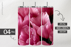 Pink Tulips Digital Papers - 04 Variation Product Image 2