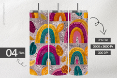 Rainbow Pattern Digital Papers - 04 Variations Product Image 2