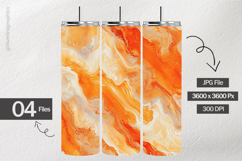 Orange Texture Digital Paper - 04 Variations Product Image 2