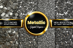 Metallic Digital Papers - 04 Variations Product Image 1