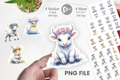 Baby Farm Animal Sticker Product Image 1