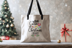 Warm Cocoa and Christmas Lights SVG Cut File, Holiday PNG Product Image 3