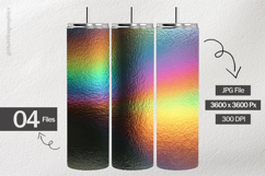 Rainbow Chrome Digital Papers - 04 Variations Product Image 2