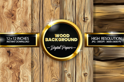 Wood Background Digital Papers - 04 Variations Product Image 1