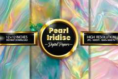 Pearl Iridisc Digital Papers - 04 Variations Product Image 1