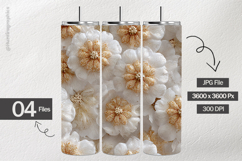 Floral Digital Papers - 04 Variations Product Image 2