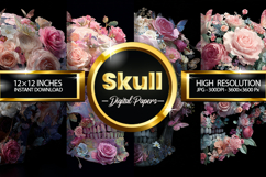 Skull Digital Papers - 04 Variations Product Image 1