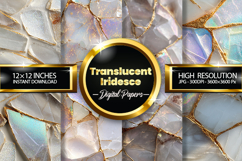 Translucent Iridesce Digital Papers - 04 Variations Product Image 1
