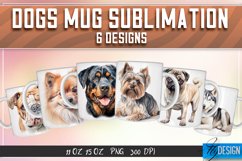 Dogs Mug Sublimation | 11Oz 15Oz Mug |Mug Wrap Template v.1 Product Image 1