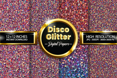 Disco Glitter Digital Papers - 04 Variations Product Image 1