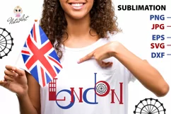 Sublimation London, London SVG, The inscription London Product Image 1