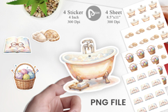 Cozy Mom Relaxation Sticker Product Image 1