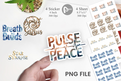 Crystalline Mindset Quotes Sticker Product Image 1