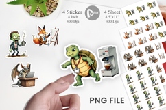 Monday Morning Zombies Sticker Product Image 1