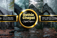Gothic Chapel Digital Papers - 04 Variations Product Image 1