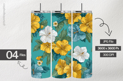 Flower Pattern Digital Papers - 04 Variations Product Image 1