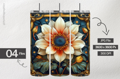 Nouveau Flower Digital Papers - 04 Variations Product Image 2