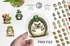 St Paddys Animal Friends Sticker Product Image 1