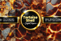 Tortoise Shell Digital Papers - 04 Variations Product Image 1