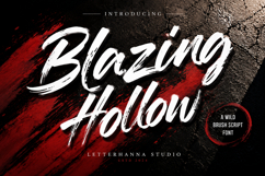 Blazing Hollow Font - Bold Brush Script Product Image 1