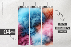 Rainbow Fluffy Digital Papers - 04 Variation Product Image 2