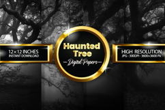 Haunted Tree Digital Papers - 04 Variations Product Image 1