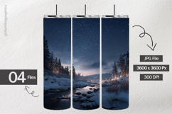 Winter Forest Digital Papers - 04 Variations Product Image 2