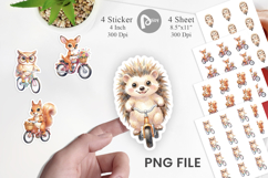 Big Eye Forest Friends Bike Sticker Product Image 1