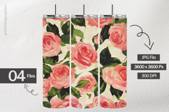 Prink Roses Digital Papers - 04 Variations Product Image 2