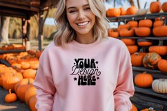 Gildan 18000 Black Mockup, Halloween Gildan 18000 Mockup Product Image 1
