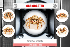 Car Coaster Tarantula Wildlife Product Image 1