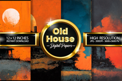 Old House Digital Papers - 04 Variations Product Image 1