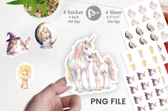 Celestial Mother Fantasy Art Sticker Product Image 1