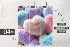 Pastel Heart Digital Papers - 04 Variation Product Image 2
