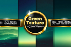 Green Texture Digital Papers - 04 Variations Product Image 1
