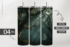 Eerie Forest Digital Papers - 04 Variations Product Image 2