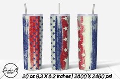 4th of july tumbler, 20 oz skinny tumbler, Patriotic designs Product Image 1