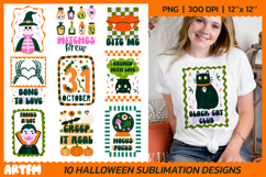 Spooky Halloween Sublimation Bundle | Retro Halloween DTF Product Image 1