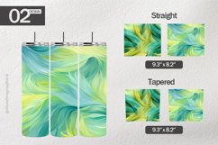 Yellowish Green Tumbler Wrap| Tumbler Sublimation Wrap Product Image 1