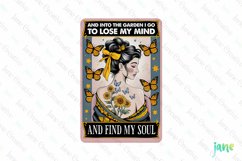 Into The Garden I Go to Lose My Mind and Find My Soul Card Product Image 1