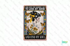 Into The Garden I Go to Lose My Mind and Find My Soul Card Product Image 1