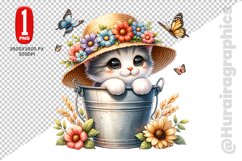 Cute Cat Clipart - PNG File Product Image 1