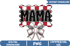 Retro Baseball Mama Sublimation, Mother Day Png Product Image 1