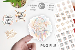 Boho Dreamcatcher Mama Sticker Product Image 1