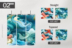 Wavy Tumbler Wrap| Tumbler Sublimation Wrap Product Image 1