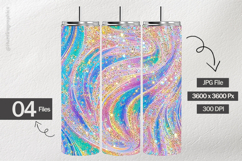 Pastel Glitter Digital Papers - 04 Variations Product Image 2