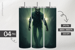 Haunted Zombie Digital Papers - 04 Variations Product Image 2
