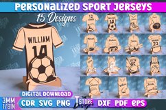 Personalized Sport Jerseys Laser Cut | 3D Custom Sign Laser Product Image 1