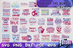 Teacher SVG Bundle | Teacher Quotes SVG | School Design v.1 Product Image 1
